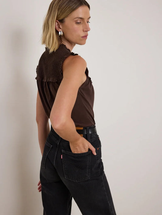 Nation - Nelly Smocked Top Cocoa