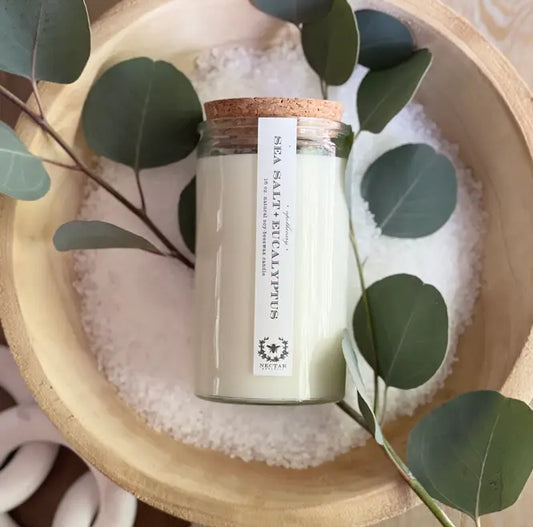 Nectar Republic Sea Salt + Eucalyptus Apothecary Candle