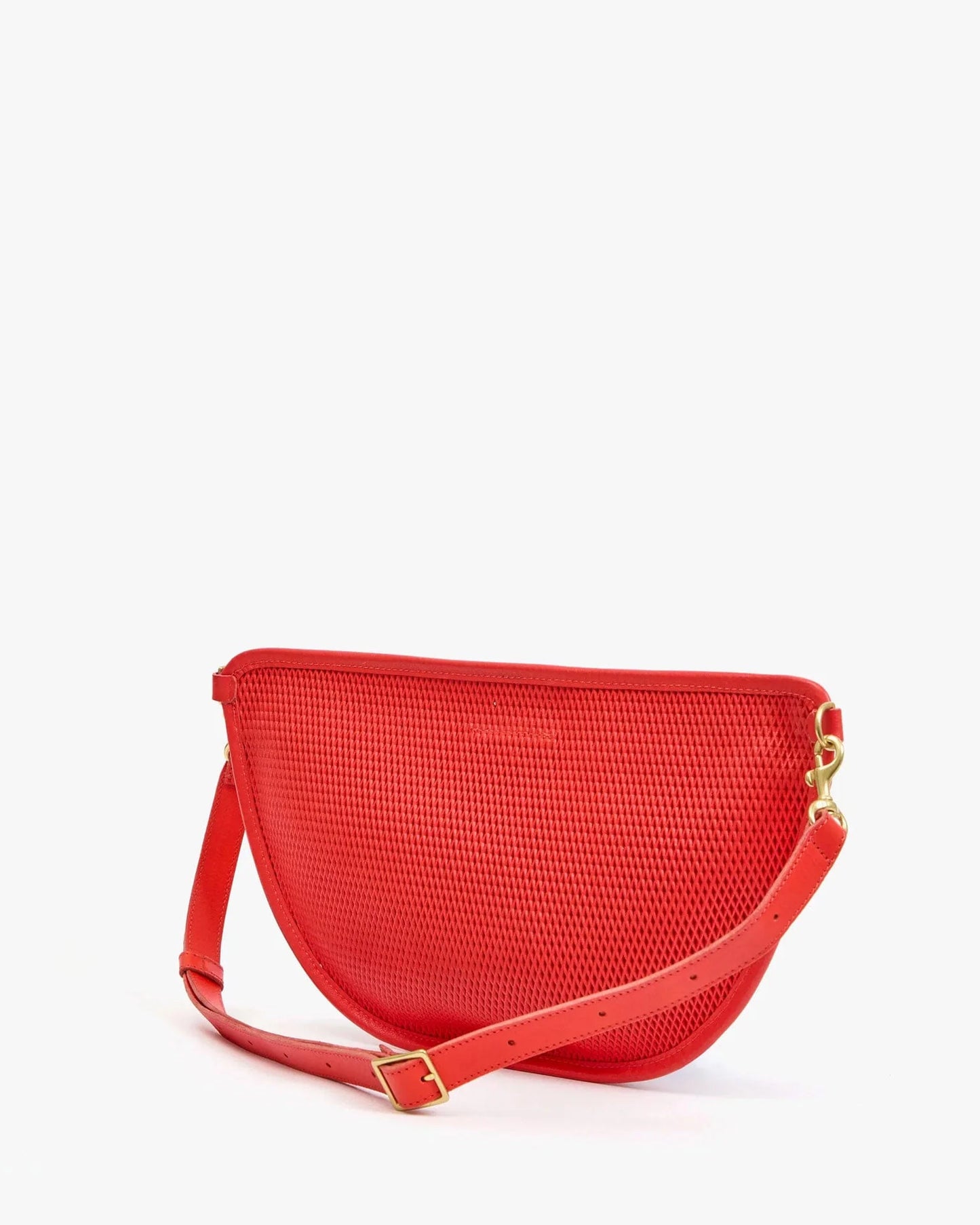 Clare V. - Grande Fanny Diamond Perf Bright Poppy