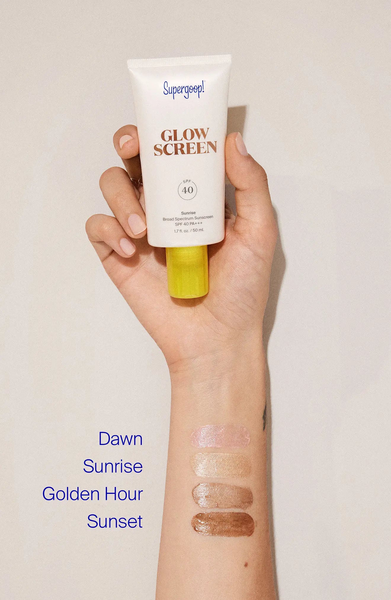 Glowscreen Broad Spectrum Sunscreen SPF 40 in Sunrise