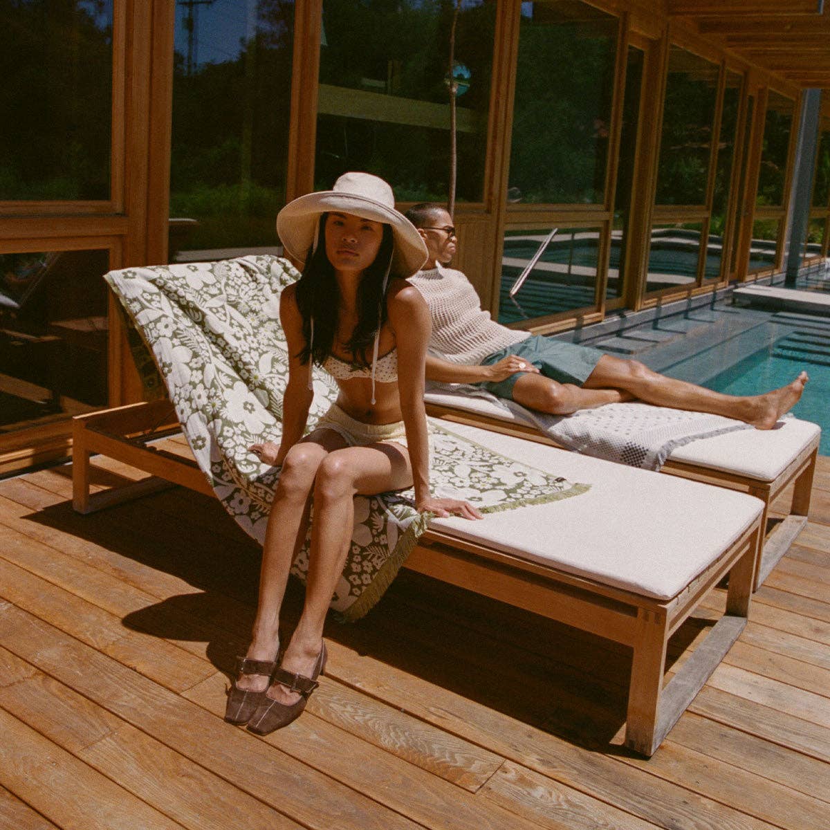 Slowtide - Frankee Driftweave Turkish Towel in Avocado