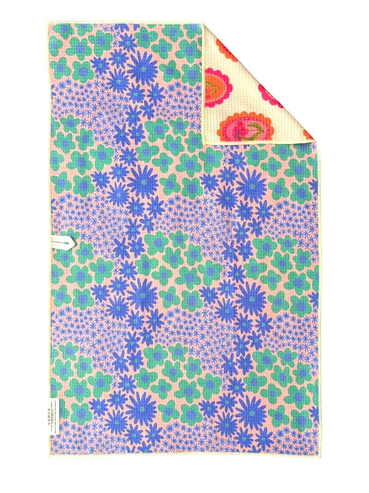 Crae.Home - Marilyn: Reversible Hand Towel: Cream/Purple, 19x29, Hand Towel