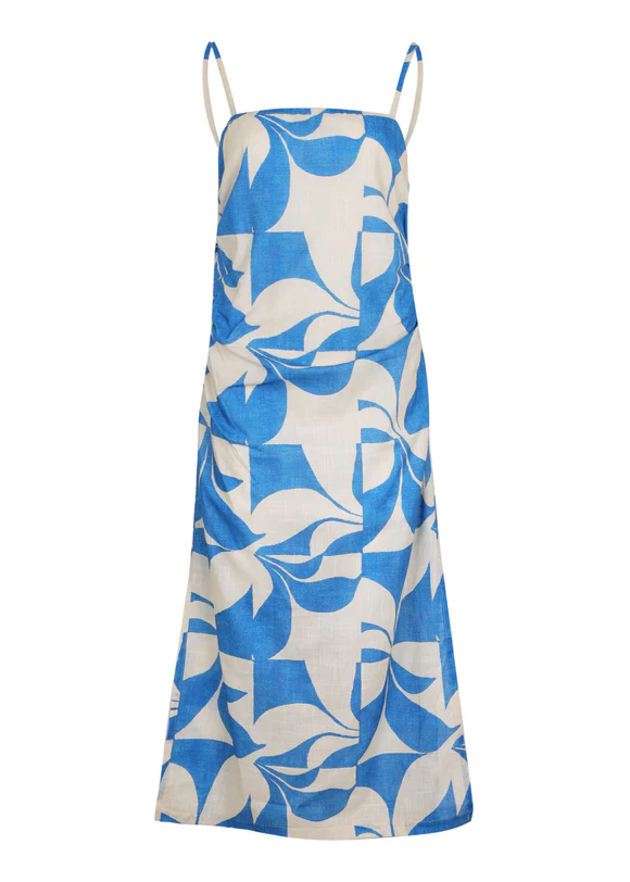 Aur Ocea Ipanema Ruched Slip Dress