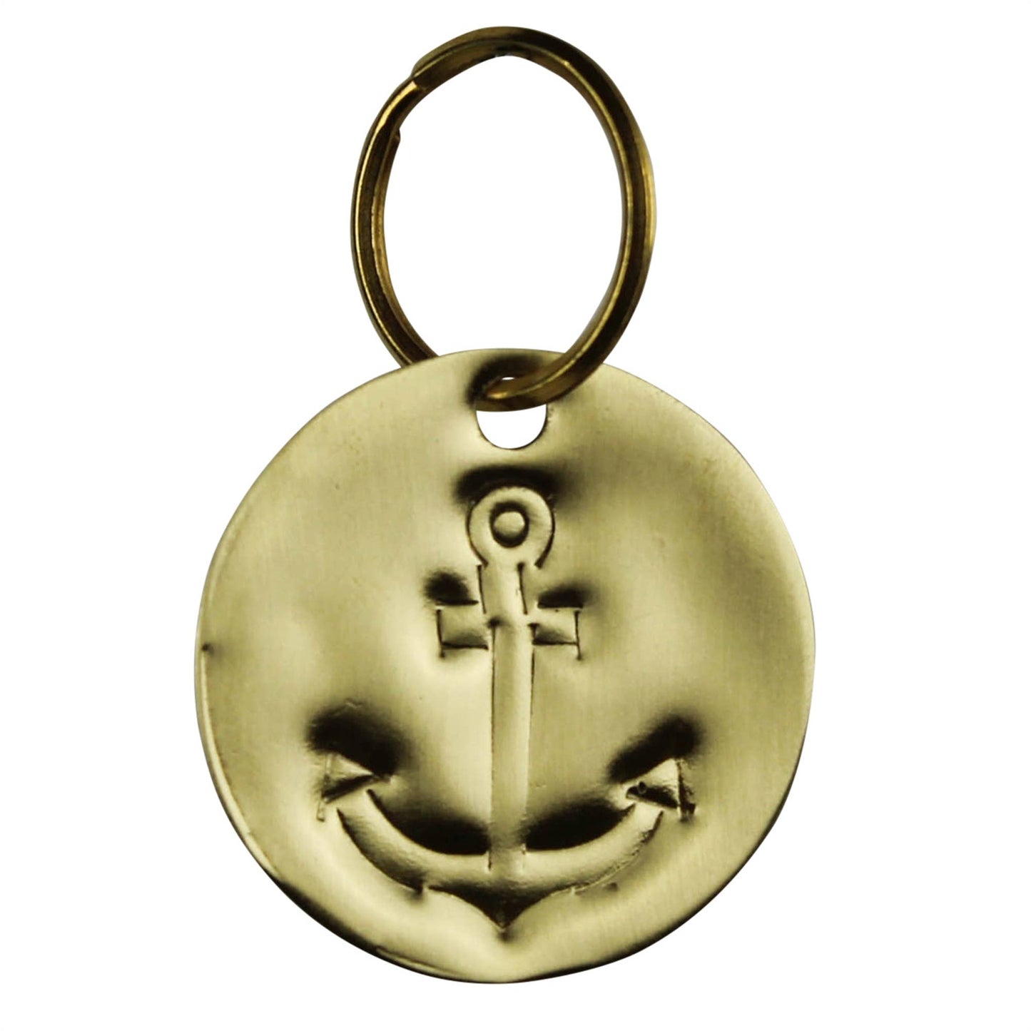 HomArt - Pressed Brass Keychain - Anchor