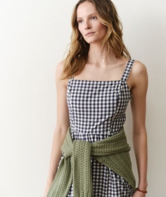 Marine Layer-DEMI POPLIN MIDI DRESS