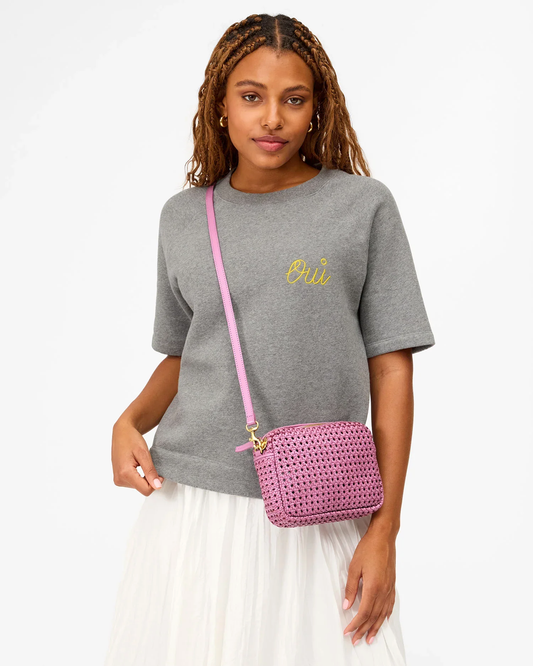 Clare V Midi Sac Wild Thistle Pink