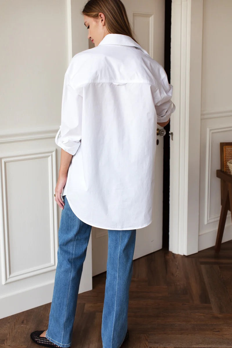 Emerson Fry Oversize Pocket Shirt White