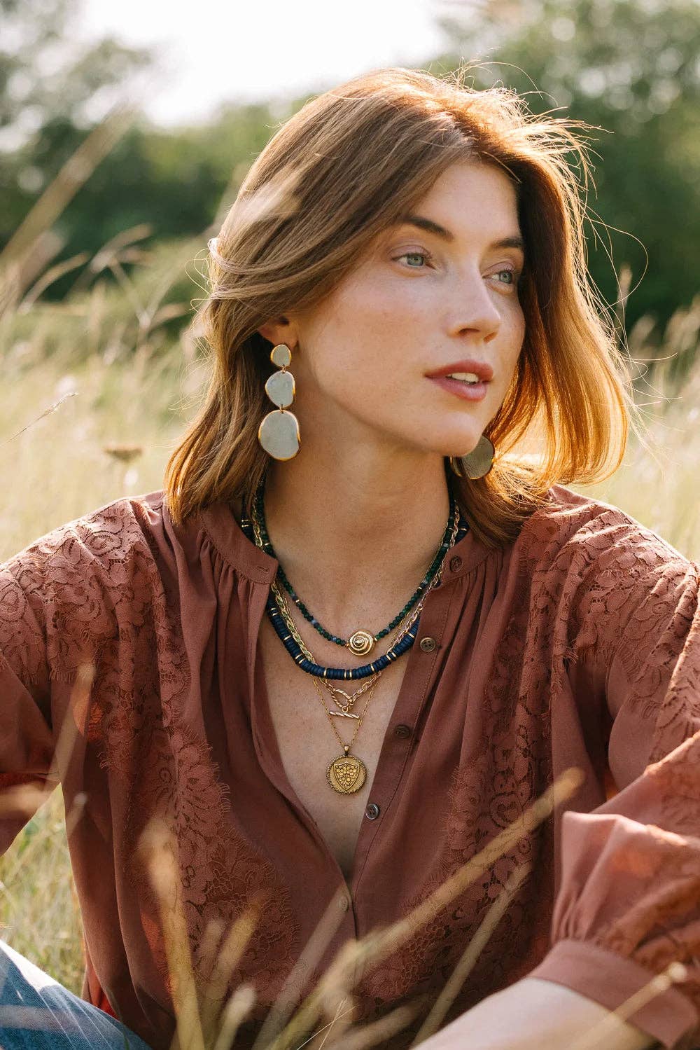 Noonday Collection - Heishi Necklace, Deep Indigo