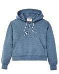 Filson-W'S FRENCH TERRY 1/2 ZIP HOODIE-Light blue