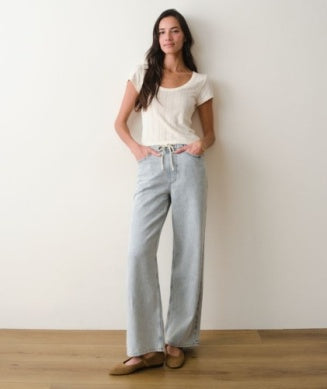 Marine Layer-Lexi Pointelle Scoop Tee