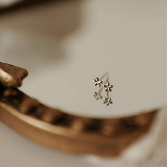 Mauve Jewelry Co. - Blossom Mini Studs: Silver