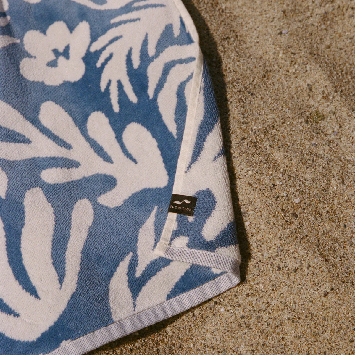 Slowtide - Sunny Premium Woven Towel in Dusty Blue