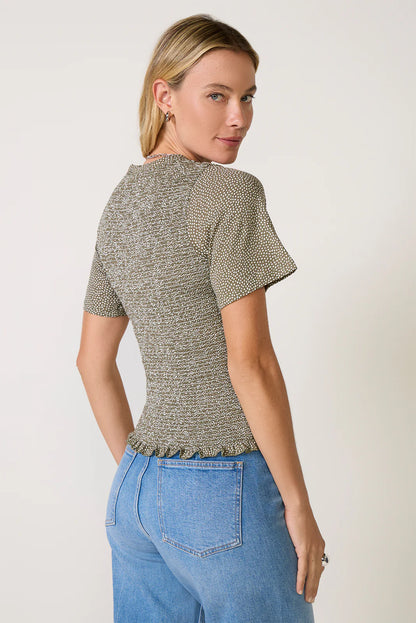 Nation Olivia Smocked Tee