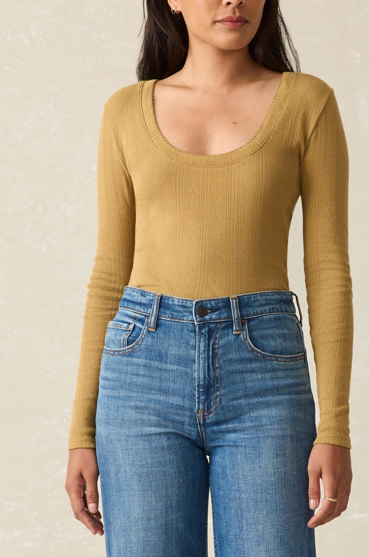Faherty - Pacific Pointelle Scoop Neck