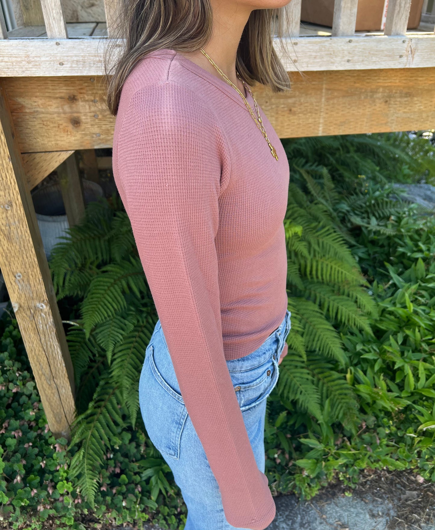 Cream Yoga Avery Thermal Top