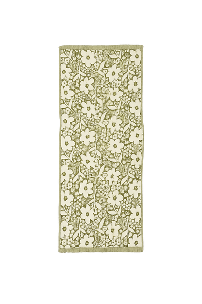 Slowtide - Frankee Driftweave Turkish Towel in Avocado