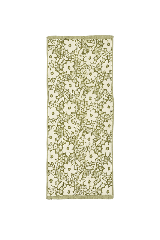 Slowtide - Frankee Driftweave Turkish Towel in Avocado