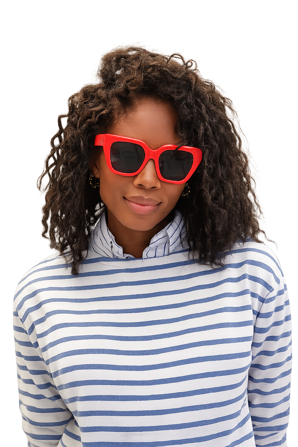 Clare V Heather Sunglasses Red
