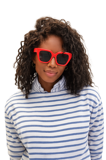 Clare V Heather Sunglasses Red