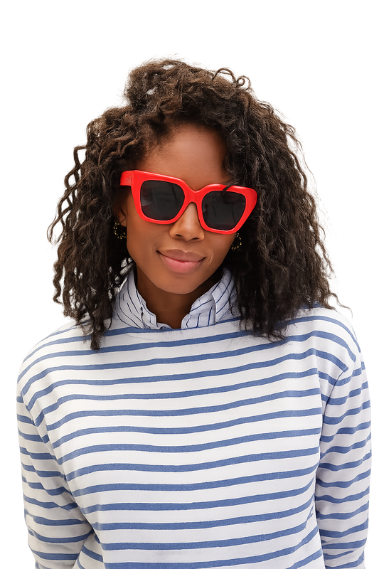 Clare V Heather Sunglasses Red
