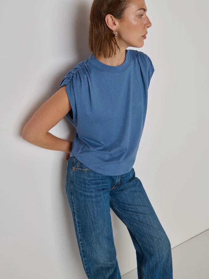 Nation - Frankie Muscle Tee Bella Blue
