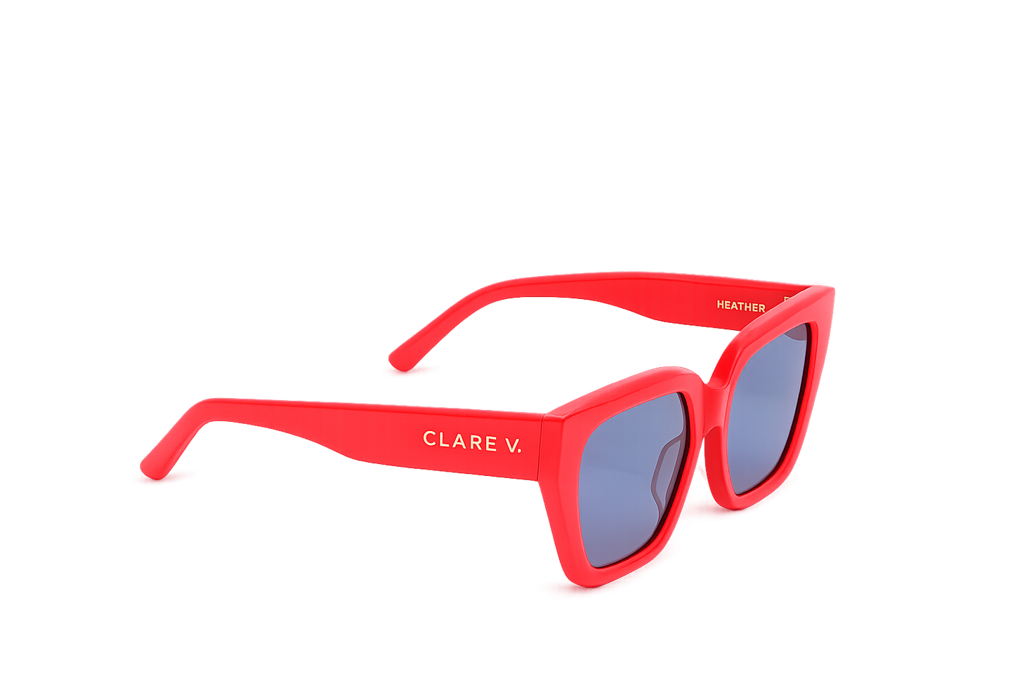 Clare V Heather Sunglasses Red