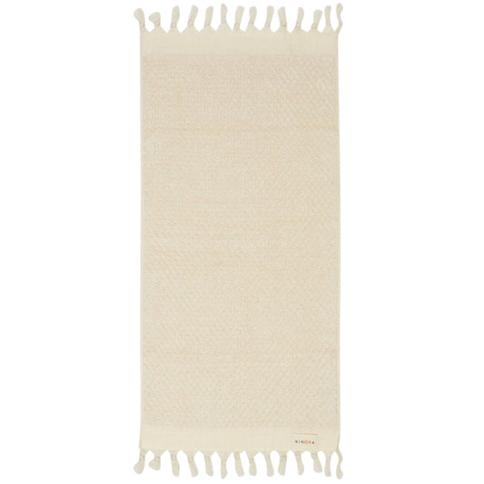 Kikoya - Pompom Bubble Turkish Cotton Bath Towel: Natural
