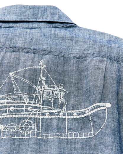 Filson - Embroidered Chambray Short Sleeve Shirt