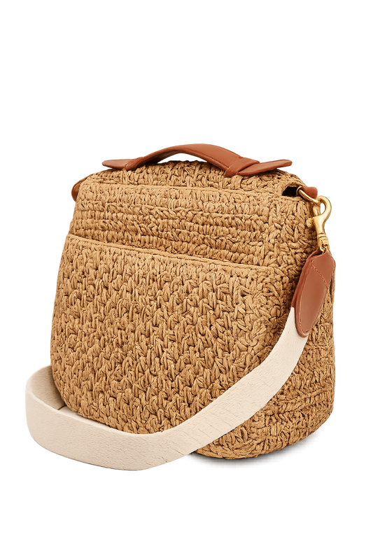 Clare V Louis W/ Top Handle Twisted Raffia Palm