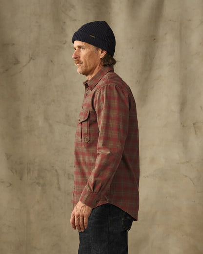 Filson - Alaska Guide Shirt: Brown Mahogany Plaid