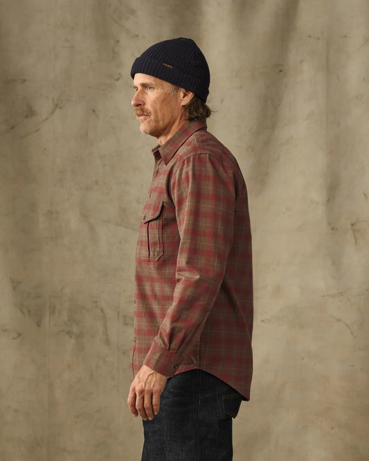 Filson - Alaska Guide Shirt: Brown Mahogany Plaid
