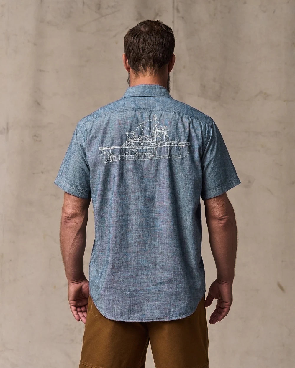 Filson - Embroidered Chambray Short Sleeve Shirt