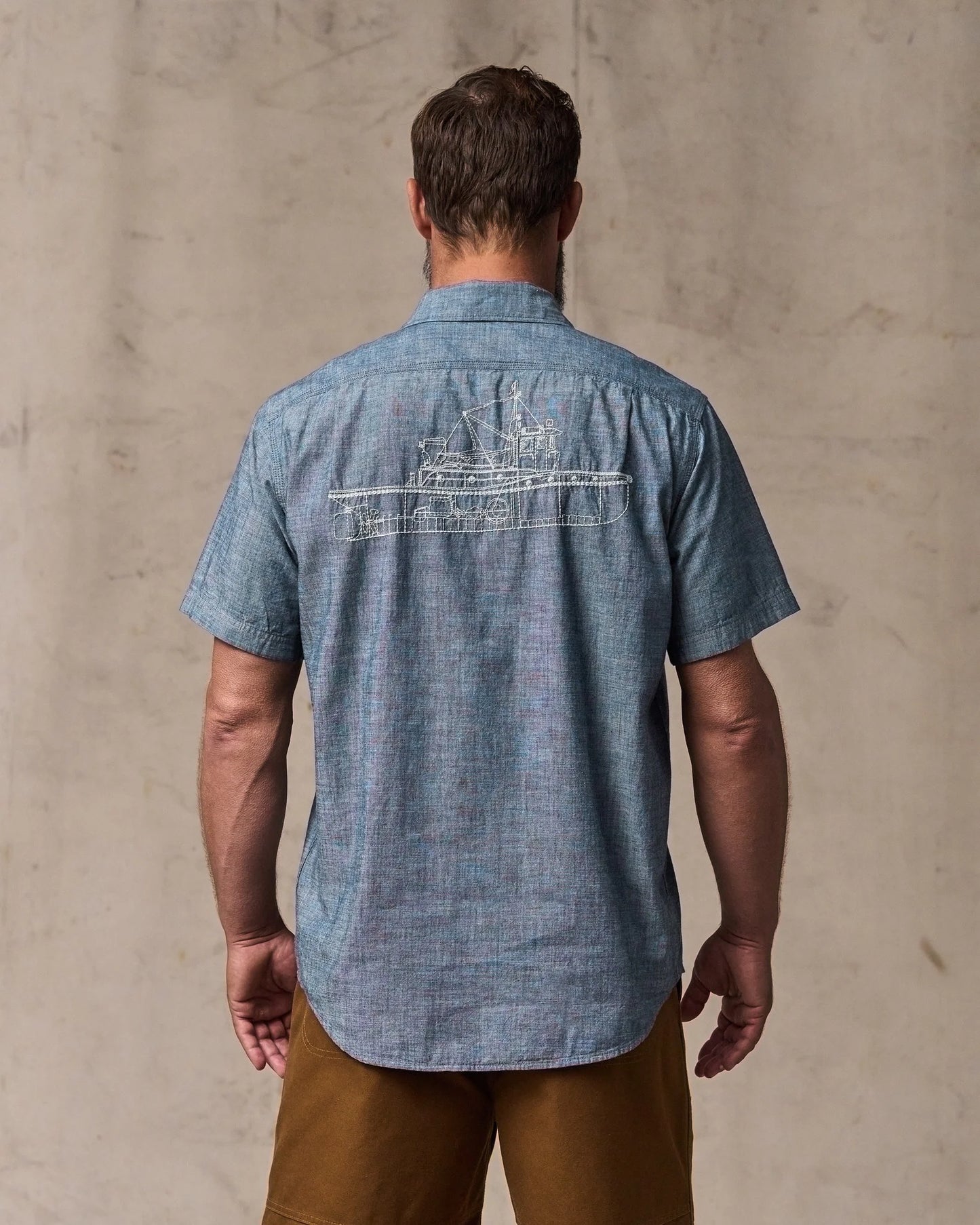 Filson - Embroidered Chambray Short Sleeve Shirt