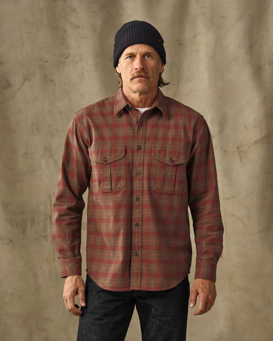 Filson - Alaska Guide Shirt: Brown Mahogany Plaid