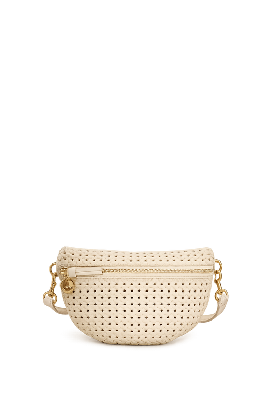 Clare V. - Petite Fanny Rattan Cream