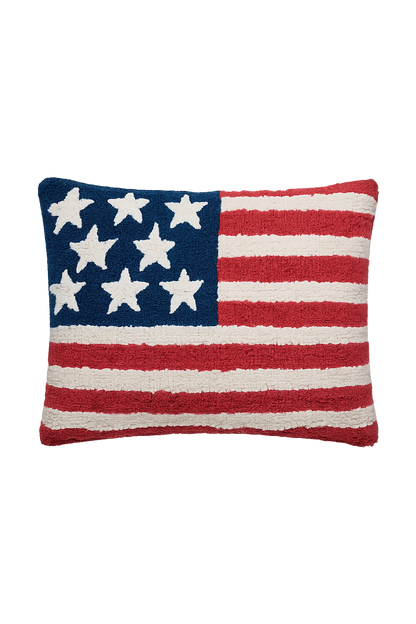 Peking Handicraft - USA Flag Hook Pillow