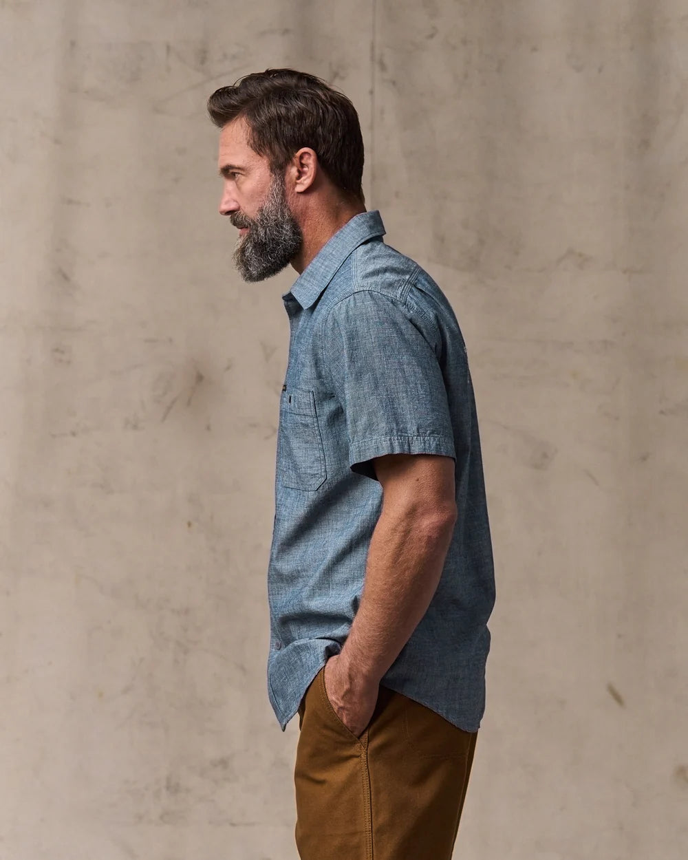 Filson - Embroidered Chambray Short Sleeve Shirt