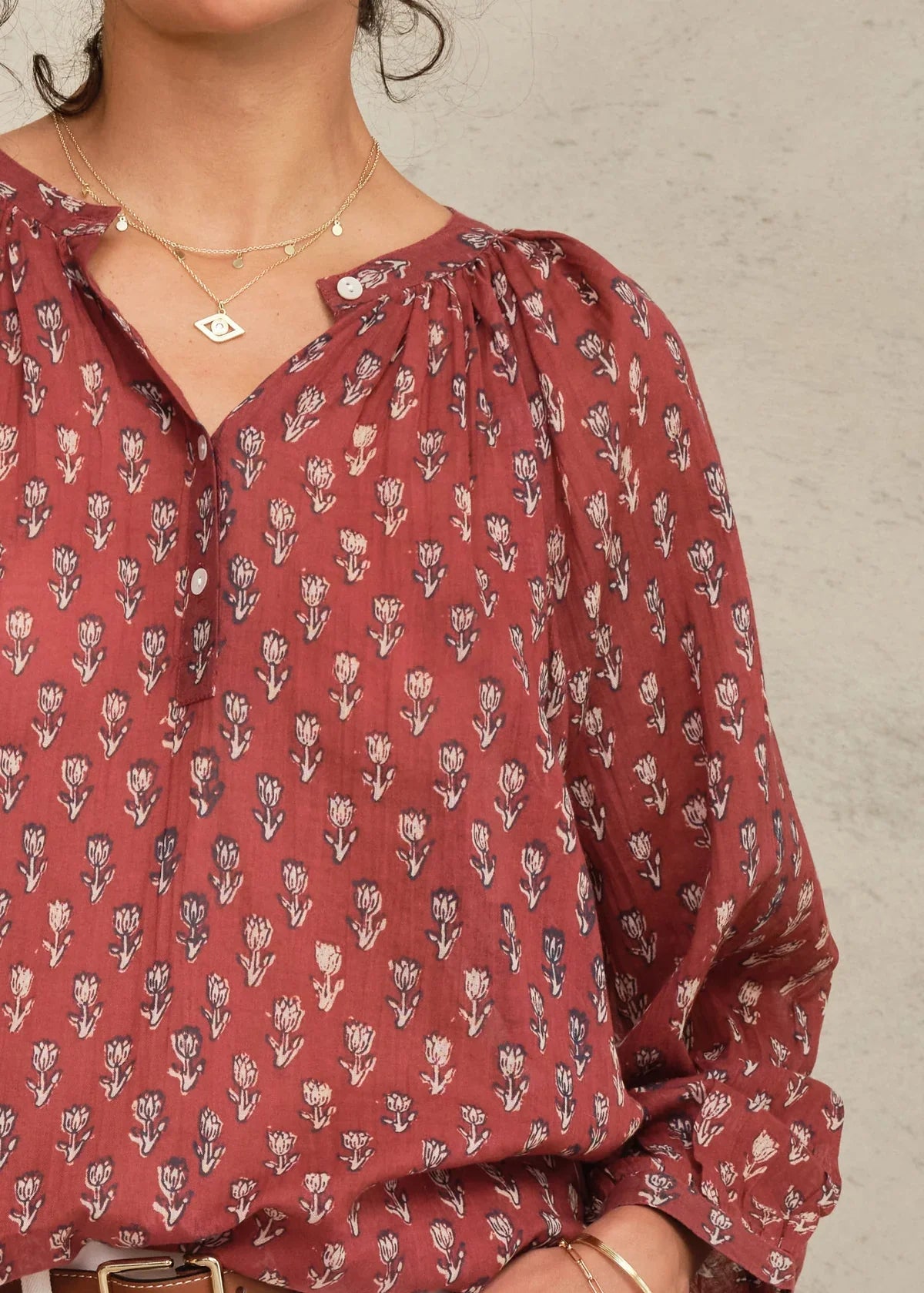 M.A.B.E. Ari Print Top