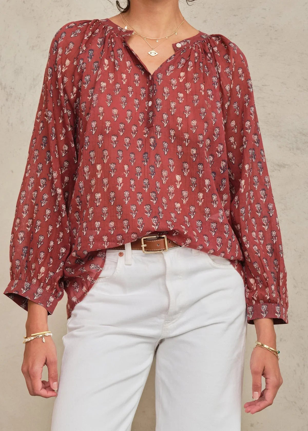 M.A.B.E. Ari Print Top