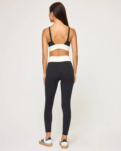L Space Unmatched Bra: Black\Cream