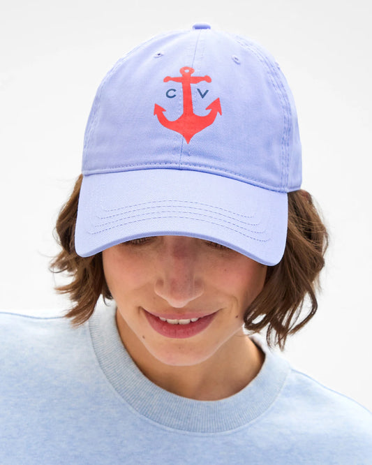 Clare V - Baseball Hat: Anchor Lilac