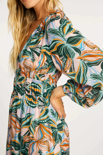 Caballero Quinn Dress Sea Leaves