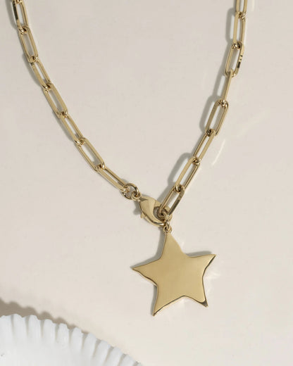 Luna & Salt - Chunky Chain Necklace w/ Star Pendant