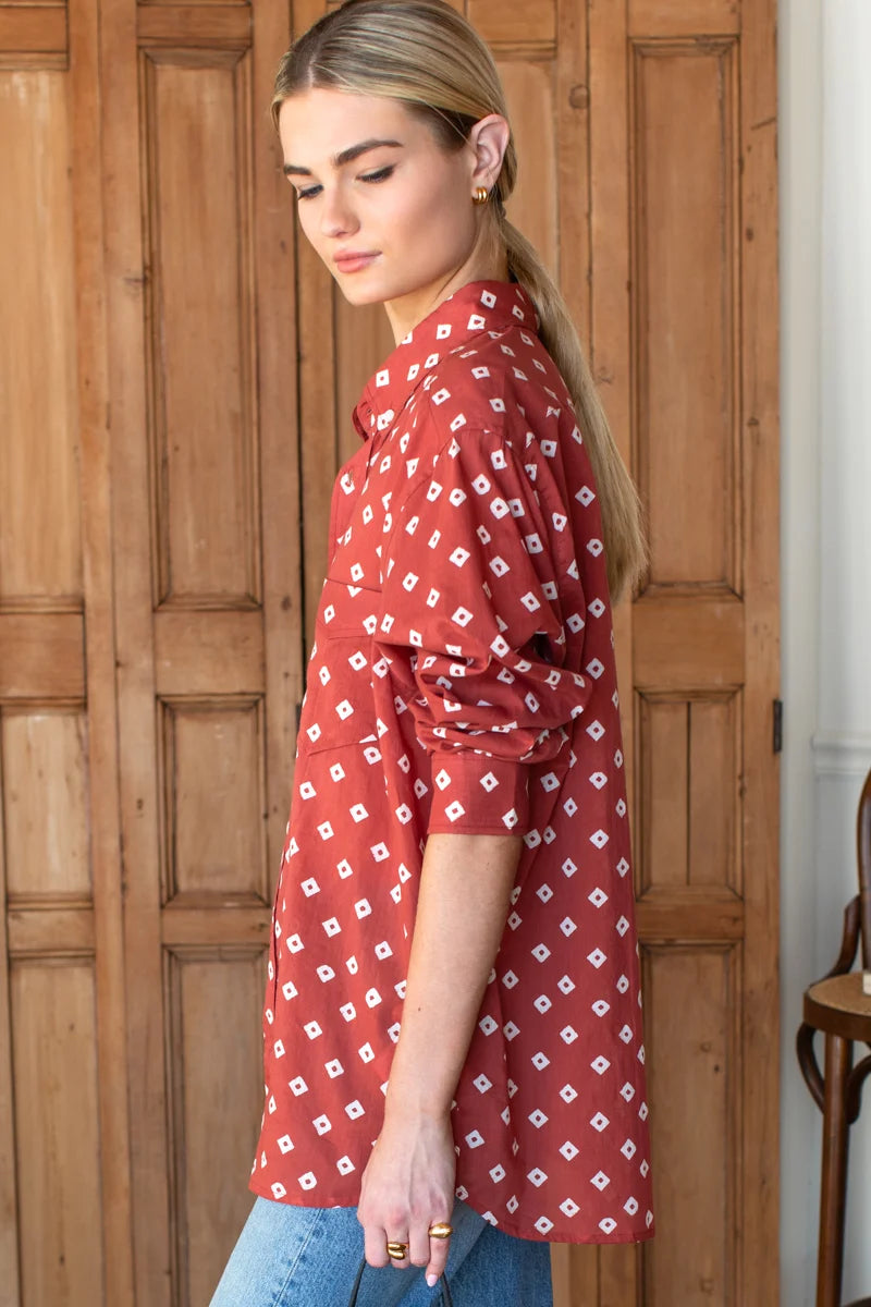 Emerson Fry - Ryan Shirt Antique Rouge Diamonds