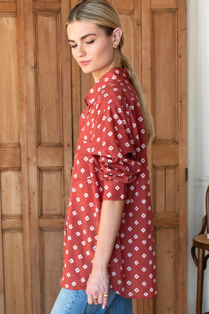 Emerson Fry - Ryan Shirt Antique Rouge Diamonds