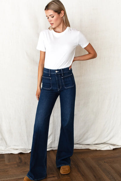 Twin Dove Treasure Bell Jeans Topaz Blue