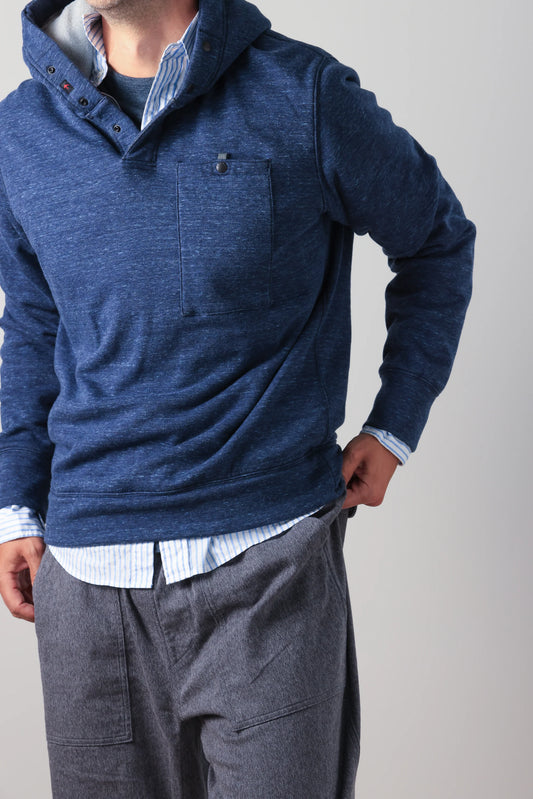 Relwen - Micropile Hoodie: Navy Speck