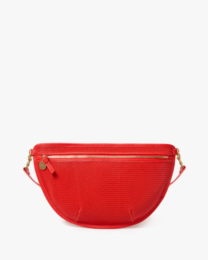 Clare V. - Grande Fanny Diamond Perf Bright Poppy