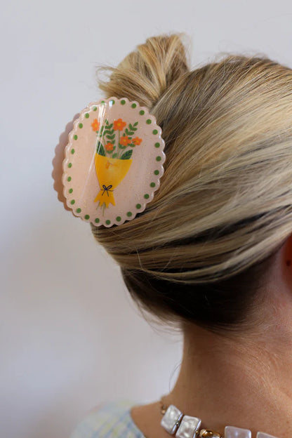 KAXI - Bouquet Framed Eclectic Claw Clip
