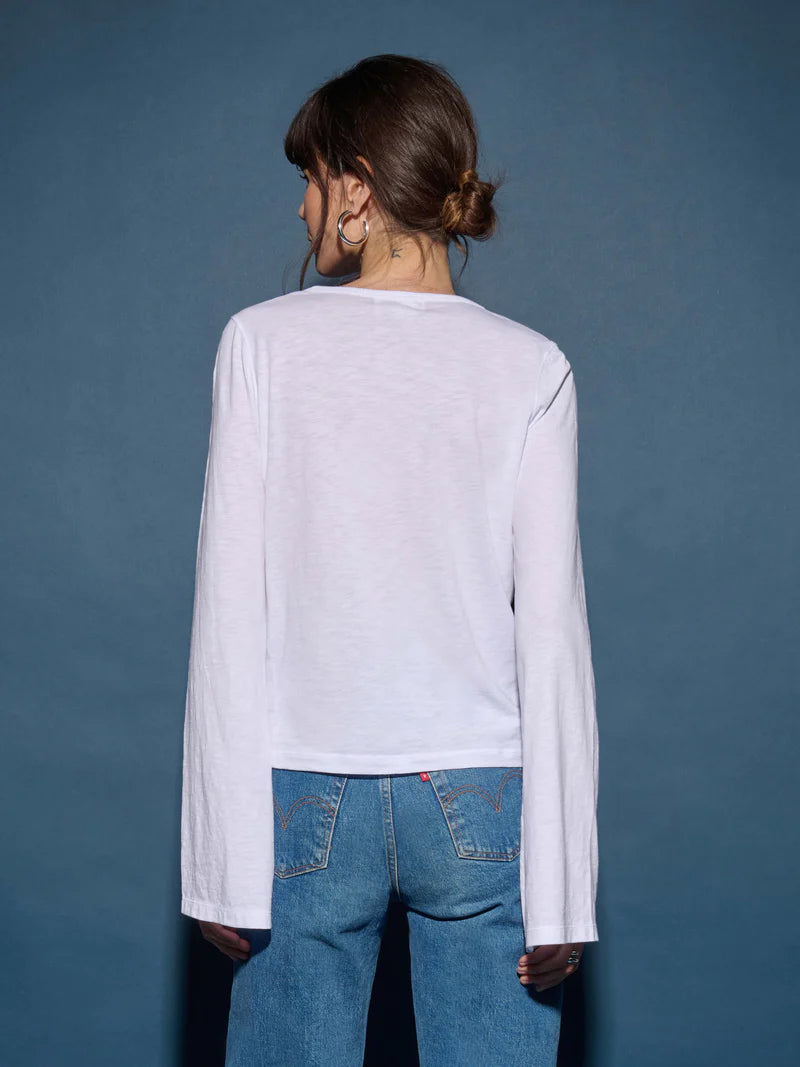 Nation Lian Long Sleeve Tee White
